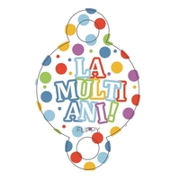 Set 6 Suflatori, Flippy, Colectia LA MULTI ANI, 19 x 11 cm, din Carton/Plastic/Hartie, Multicolor