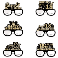 Set 6 Perechi de Ochelari pentru Majorat, Flippy, Diverse Modele, Negru