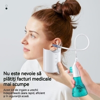 Dispozitiv de Curatare Urechi, Flippy, pentru Indepartare Ceara, Accesorii Incluse, din ABS+PC, Verde