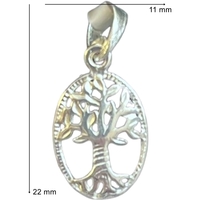 Pandantiv, Jolie Silver, Argint 925, Model Copacul Vietii Rodiat, 22 x 11 mm, 0.9 g