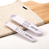 Set doua linguri masurare ajustabile Flippy, material ABS, 16x3.5x1.6 cm, alb