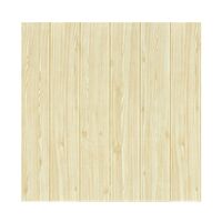 Set 10 Placi Tapet 3D, Flippy, 70 x 70 cm, Grosime 3 mm, din Rasina, Tip Placi de Lemn, Suprafata Acoperita 4.9 mp, Crem