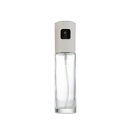 Pulverizator Ulei, Otet, Flippy, din Sticla, 100 ml, Reincarcabil, 18.3 x 4.3 cm, Masura 90 ml, Capac Mat, Alb