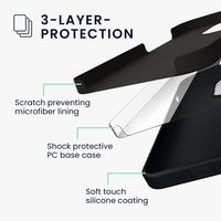 Husa protectie Flippy compatibila cu Samsung A11 Liquid Silicone Case Negru