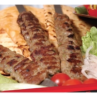 Presa pentru Carne, Flippy, pentru Kebab, cu Maner, din ABS, 29 x 7.5 x 2.6 cm, Alb