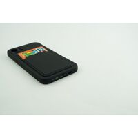 Husa protectie cu suport card compatibila cu Samsung A72 Negru