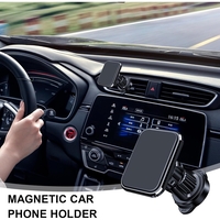 Suport Auto pentru Telefon, Flippy, MagSafe, cu Magnet, Prindere Grila de Ventilatie, Detalii Fine, Rotativ 360 de Grade, Plastic Magnet Silicon, 5.1x3.9 cm, Negru