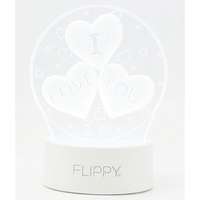 Lampa LED decorativa, Flippy, 3D, cu text 