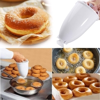 Accesoriu de Bucatarie pentru Gogosi, Flippy, Dozator pentru Aluat, Dispozitiv Manual, Forma de Gogosi, pentru Gatit, 18x10x10 cm, Alb