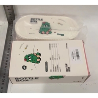Set 7 Piese de Spalat/Uscat Biberoane, Flippy, Portabil, Peri de Silicon, pentru Tetine, Suzete, Biberoane, Paie, Cutie Inclusa, 20 x 9.5 cm, Roz