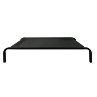Pat pentru Animalele de Companie, Flippy, din Plasa este Rezistent la Umiditate, Picioare de Otel, Respirabil, Marimea M 90 x 60 x 16 cm, Negru