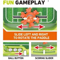 Joc de Masa Interactiv de Fotbal pentru Copii, Flippy, 4 Mingi, Tabela Scor, 40.7x27x14.5 cm, Multicolor