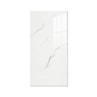 Set 10 Placi Tapet, Flippy, 60 x 30 cm, Grosime 1.5 mm, din PVC, Model Imitatie de Marmura, Suprafata acoperita 1.8 mp, Alb