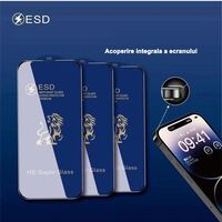 Folie Sticla securizata electrostatica Flippy pentru Xiaomi Redmi 12C , Sticla ESD, Top Glass, Anti-static, Negru