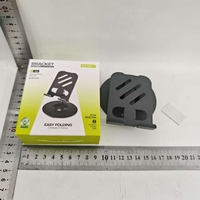 Suport rotativ pentru telefon, Flippy, Complet Metalic, Pliabil, Design Modern pentru Desktop, Multifunctional, Compatibil cu Tableta, 10.5 x 9 x 9 cm, 80 g, Gri