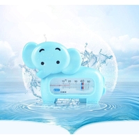 Termometru pentru Baie, Flippy, Plutitor, Rezistent la apa, Multifunctional, Model Elefant, 11.5x9x2 cm, Albastru