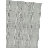 Set 10 Placi Tapet 3D, Flippy, 70 x 70 cm, Grosime 3 mm, din Rasina, Tip Placi de Lemn, Suprafata Acoperita 4.9 mp, Gri Inchis