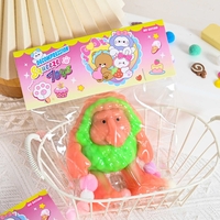 Jucarie Antistres Squishy, Flippy, Model Brr Brr Patapim, cu Revenire Lenta, din TPR, 12 x 11 x 3 cm, Multicolor