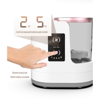 Dispozitiv Portabil de Curatare a Pensulelor de Machiaj, Flippy, cu Functie de Uscare, 5V, 850RPM, Cablu 1.2 m, 17.3 x 12.1 x 17.5 cm, Alb