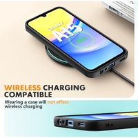 Husa de Protectie, Flippy, pentru Samsung Galaxy A15, Liquid Silicone, cu Microfibra pe Interior, Protectie Antisoc, Compatibil Incarcare Wireless, Negru