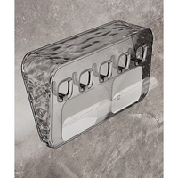 Raft de Depozitare cu Carlig, Flippy, Pentru Chei, Bijuterii, 20.3 x 4.6 x 10.3 cm, Gri