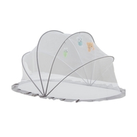 Husa Anti-Tantari, Flippy, Pliabila, Protectie 360 Grade, 0-1 An, 60 x 55 x 5 cm, Gri