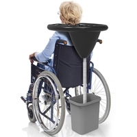 Set Gonflabil pentru Spalat pe Cap, Flippy, pentru Copii, Femei Insarcinate si Varstnici, 81 x 60 x 38 cm, Ajustabil, Negru