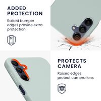 Husa de Protectie Matte TPU, Flippy, pentru Samsung Galaxy A35 5G, Protectie Camera, Antisoc, Antizgariere, Antialunecare, Acoperire Completa, Verde