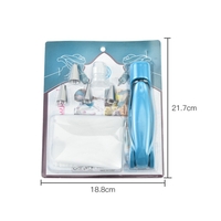 Set Accesorii Decorare Prajituri si Torturi, Flippy, 5 Capete pentru Modele, 21.7x18.8 cm, Ustensila Manuala pentru Ornare, Albastru