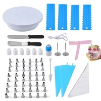Set 70 Piese Ustensile pentru Ornare Prajituri, Flippy, din Plastic si Otel Inoxidabil, Multicolor