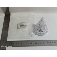 Lampa de Veghe, Flippy, Model IceBerg, Lumina Calda, cu Baterii, Transparenta, 6.5x8 cm