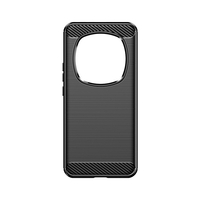 Husa de Protectie pentru Honor Magic 6 Pro, Flippy, Protectie 360, din TPU cu element de Carbon, Anti Alunecare, 1.8 mm, Negru
