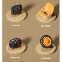 Excavator Electric, Flippy, pe 4 Roti Antiderapante, cu Telecomanda, Brat Controlat Electric, cu Telecomanda, +2 Ani, Maro