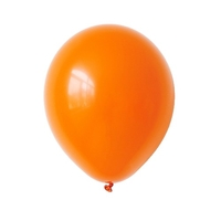 Set 10 Baloane din Latex, Flippy, Model Party cu Buline si Simple, 30 cm, Portocaliu, 2.8 g