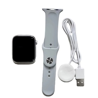 Ceas Smartwatch, Flippy, Editia 9, Apeluri Bluetooth, Incarcare Wireless, Afisaj 2.01 inch, Rezolutie 240 x 296, NFC, Puls, Gri