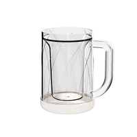 Cana Frigorifica cu Gheata, Flippy, 14.2 x 10.4 x 14.7 cm, Plastic, 800 ml, Transparent