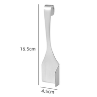 Cutit Dozator pentru Unt, Flippy, din Otel Inoxidabil, Taietor pentru Unt, 16.5 x 4.5 cm, Argintiu