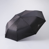 Umbrela, Flippy, Protectie UV Soare, Protectie Ploaie, Pliabila, din Vinil si Otel, 96 x 67 cm, Negru
