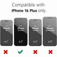 Husa de Protectie Matte TPU, Flippy, pentru Apple iPhone 16 Plus, Protectie Camera, Antisoc, Antizgariere, Antialunecare, Acoperire Completa, Negru