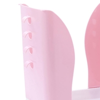 Cos de Gunoi Extensibil, Flippy, din Plastic, Reglabil, Pliabil, Versatil, pentru Bucatarie, Baie sau Birou, Cos Universal, 21x25x17 cm, Roz Alb