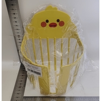 Cutie de Depozitare, Flippy, din Plastic, Montare pe Perete, Model Ratusca, 17.5x13.5x12 cm, Galben