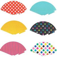 Set 6 Coifuri, Flippy, Petrecere Copii, din Carton, 24 x 13.5 cm, Model cu Buline si Dungi, Multicolor