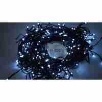 Instalatie Craciun Profesionala de Exterior IP65, 170 m, 4080 Led-uri Mari ,Franjuri, Alb rece, Flash, Alimentator, Interconectabila, Fir Negru Cauciucat, 220v, Flippy
