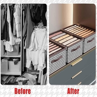 Cutie De Depozitare, Flippy, Pentru Haine, Lenjerie, Sosete Si Sutiene, Material Textil, 9 Compartimente, 44x30x20 cm, Culoare Alb-Negru