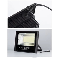 Proiector LED SMD 300W cu incarcare solara Flippy, panou solar, cu telecomanda, suport prindere, material ABS, 14AH, 1032 LED-uri, 5 m cablu inclus, 1019Lm, 36x32 cm, negru
