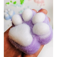 Jucarie Interactiva Squishy, Flippy, Model Cat Paw, Squeeze Pinch Family, Revenire Lenta, din TPR, +3 Ani, 7.5 cm, Textura Puf, Mov