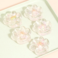 Jucarie Antistres Squishy, Flippy, Labuta de Pisica Pufoasa, cu Revenire Lenta, 7 x 6.5 cm, Model Fluturi, Multicolor