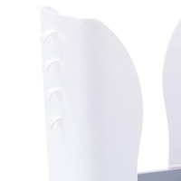 Cos de Gunoi Extensibil, Flippy, din Plastic, Reglabil, Pliabil, Versatil, pentru Bucatarie, Baie sau Birou, Cos Universal, 21x25x17 cm, Alb Gri