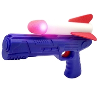 Pistol de Jucarie, Flippy, cu Lansator de Racheta, din Polistiren/Plastic, Lumina LED, +3 Ani, Albastru/Rosu