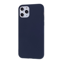 Husa protectie compatibila cu Apple iPhone 11 Pro Max Liquid Silicone Case Albastru inchis